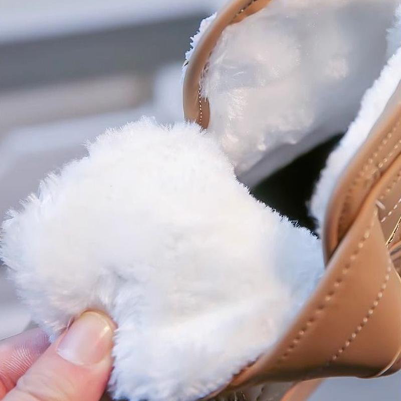 Children's Shoes Winter Boys Casual Plush Thick Warm Boots Girls' Anti Slip Snow Boots Comfortable
