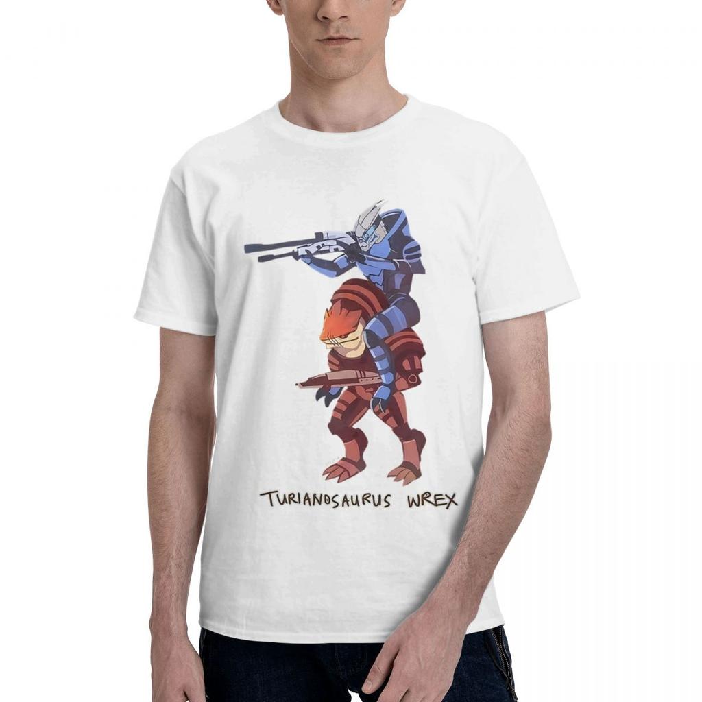 Mass Effect Turianosaurus Wrex 100 Cotton Casual Breathable Confortable Top Funny TShirt For Men Mens Shirt