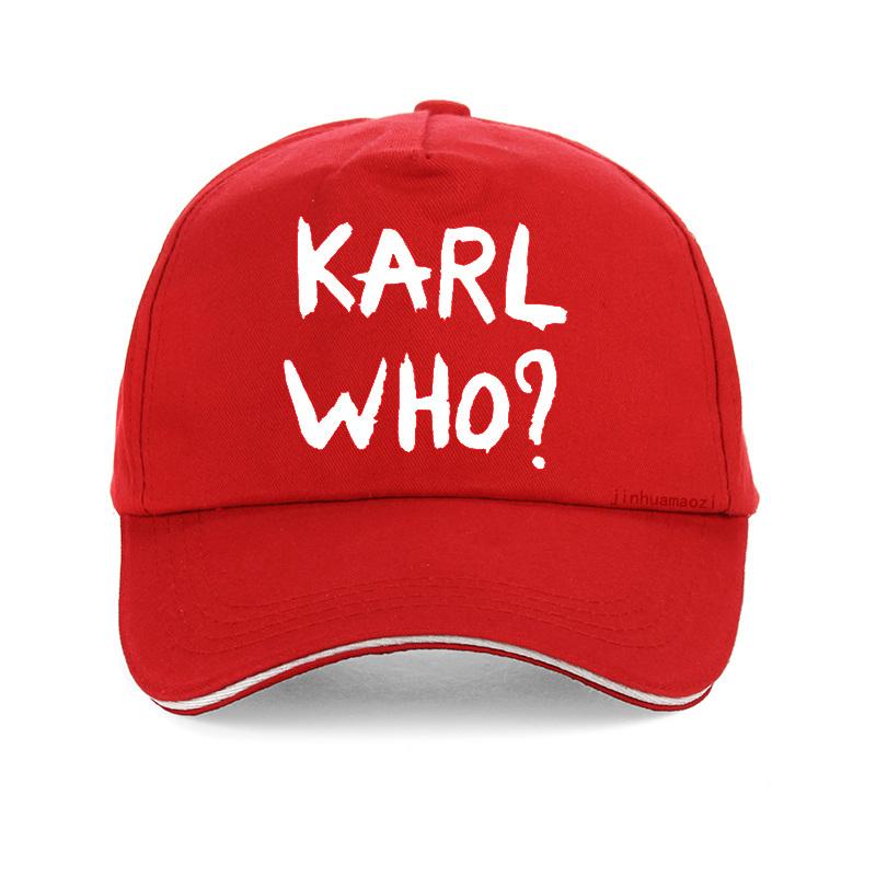 Rolig Unisex Dam Nyhet Sällsynt KARL VEM Tryck Unisex Basebollkeps sommar Ledig Unisex dam justerbar Snapback keps