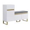 Shoe Cabinet with Large Capacity for the Entryway, Modern Minimalist Hallway Cabinet, Home Organizer with Drawers and Doors.