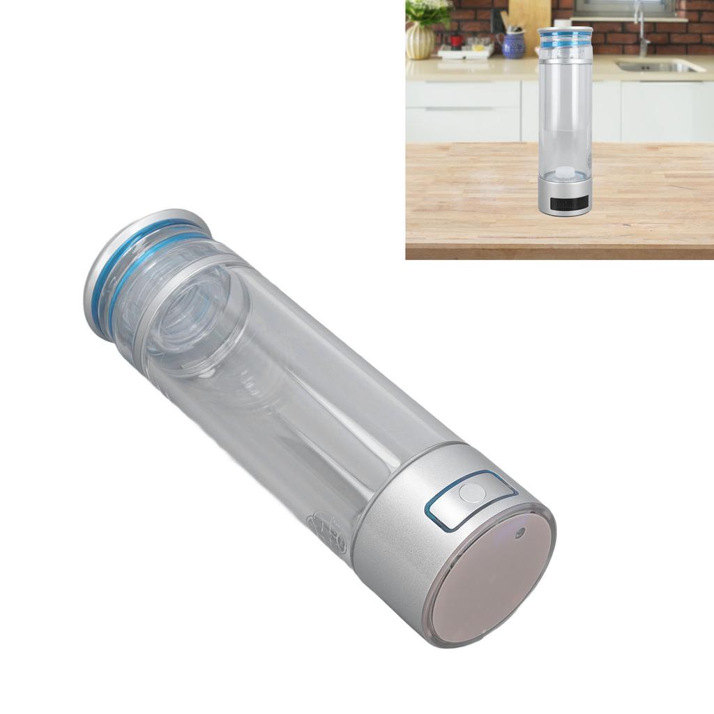 Hydrogen Generator Water Cup 5V 350ml PCTG Pt   2000 to 6000ppb Clr Hydrogen Rich Water Bottle for Home Fitness