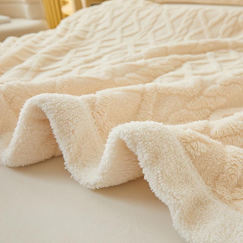 All Season Coral Fleece Blanket Thick Lamb Wool Throw Blanket Soft Warm Sofa Blanket Office Nap Blanket Student Dorm Blanket