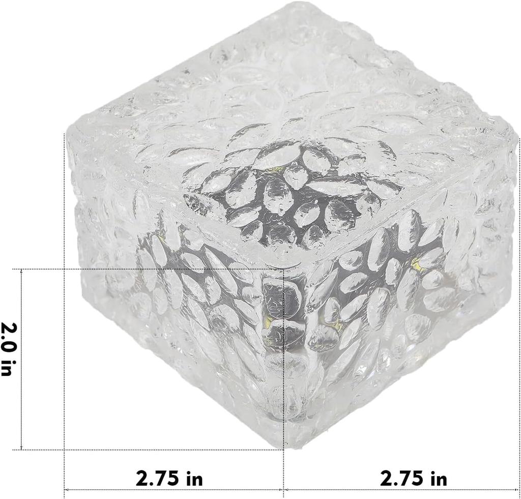 Solar Brick Lights - Outdoor Waterproof Patio & Garden Decor (6 Packs for Patio, Yard, Walkway, Pathway)