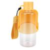 Pet Water Bottle Foldable Silicone Dog Cat Travel Drinking Bowl with Press Control Spout for Outdoors