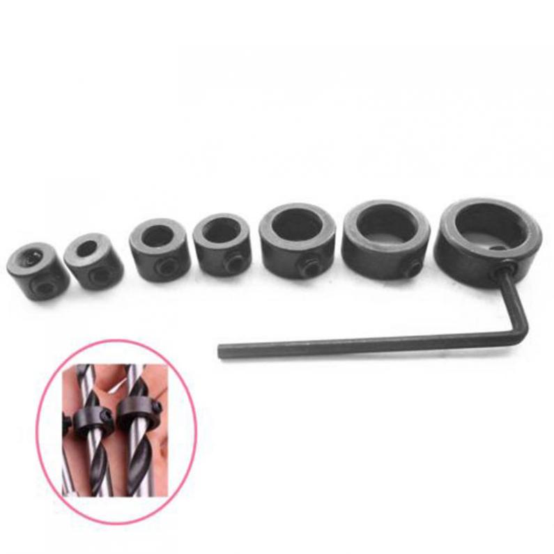 8pcs/Lot 3-12mm Drill Bit Carbon Steel Drill Bit Limiter Locator Ring - View #10