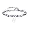 Fashion 26-Letter Frosted Chain Anklet – Trendy, Simple Jewelry Gift