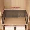 Organizzatore Telescopico per Armadio in Carbonio Heavy-Duty per Vestiti Interno, Ripiano ad Altezza Regolabile, Organizer a Scaffale, Rastrelliera Salvaspazio Pieghevole