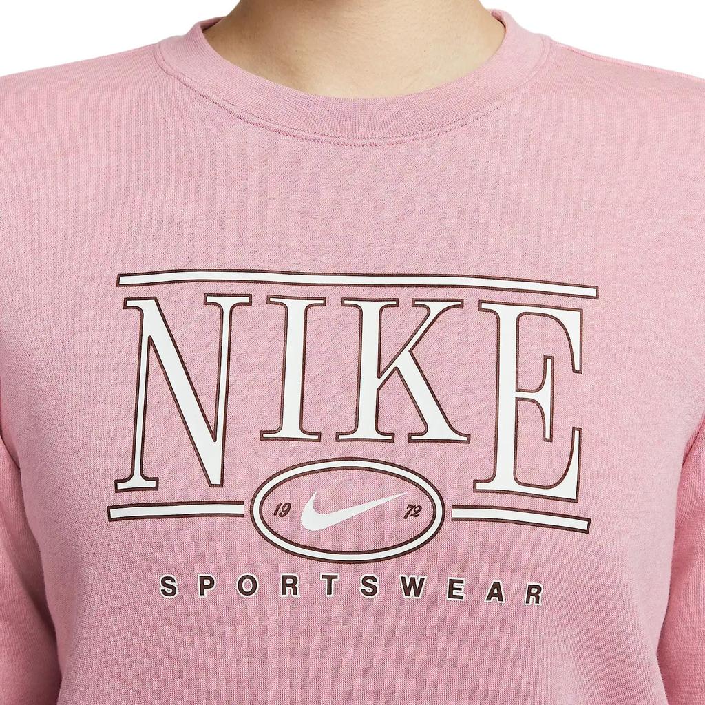 Nike Sportswear Club SS25 Sweatshirt Women's Elemental Pink/Heather Flower HJ0981-699