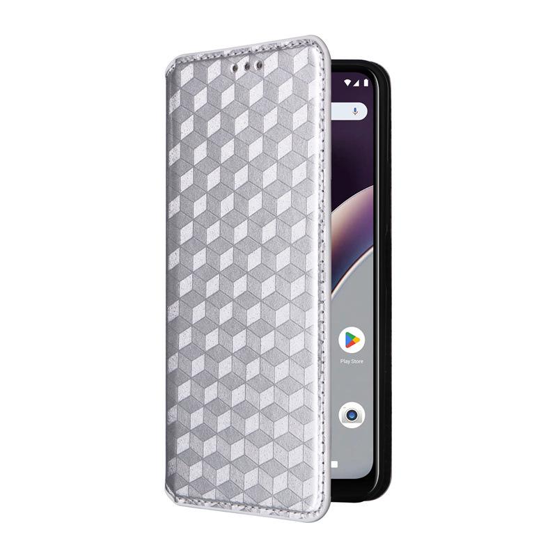 Compatible with BLU G53/G64: Leather Phone Case with Card Slot, Bracket, Magnetic Closure, Multi-Functional Protective Cover.
