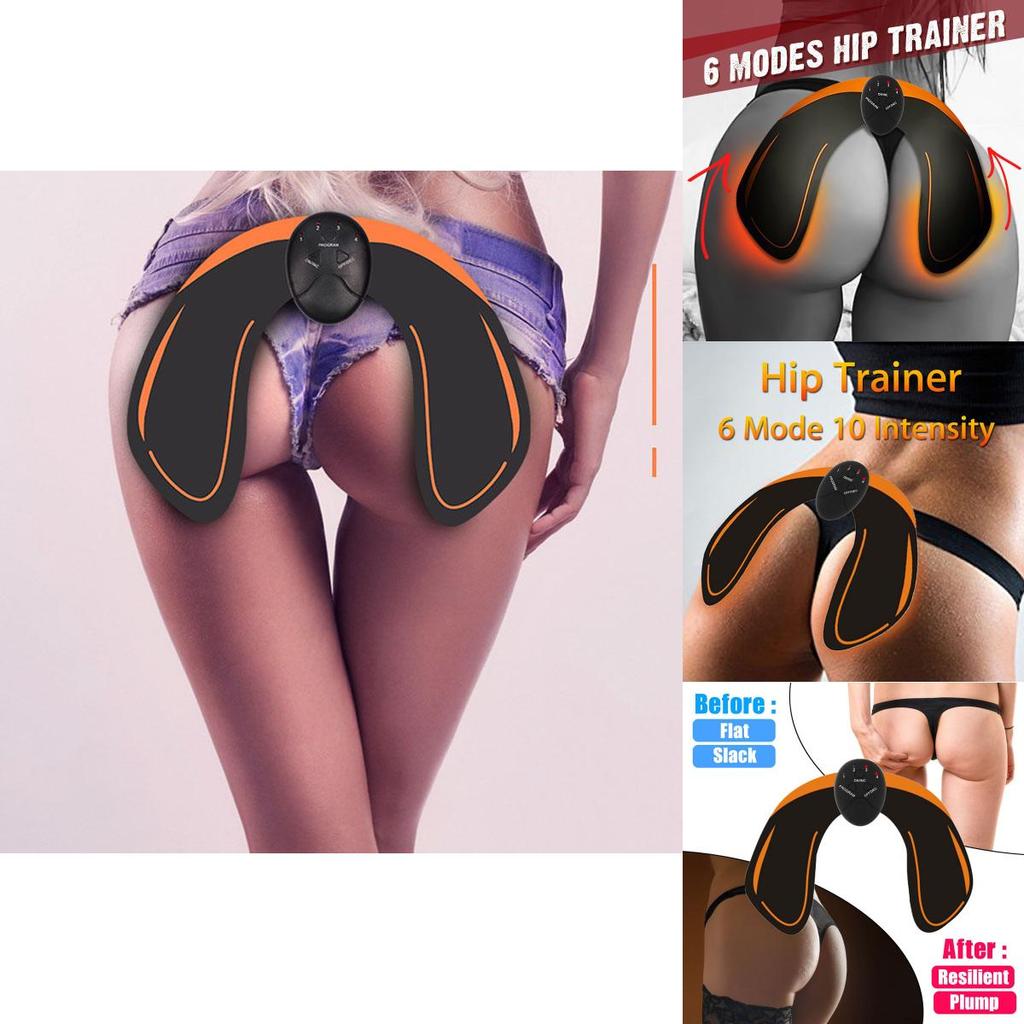 Ems Butt Lifting Trainer For Men And Women Pu Material Portable Fitness Device