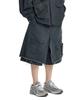 AJOBYAJO Washed Layered Cargo Skirt Shorts [Black]