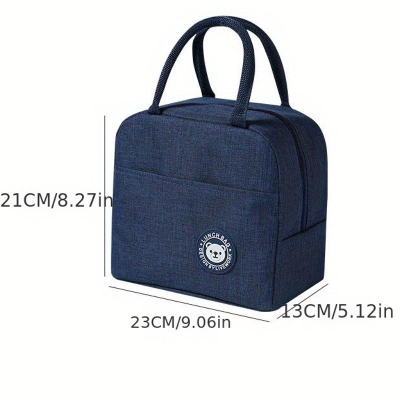 1pc Insulated Lunch Bag With Animal Pattern - Waterproof And Portable For School And Office - Keep Your Food Fresh And Delicious