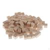 100 Stück Leere Holzwürfel Unfertige Holzblöcke für Kunsthandwerk und Schnitzerei (1x1x1cm)