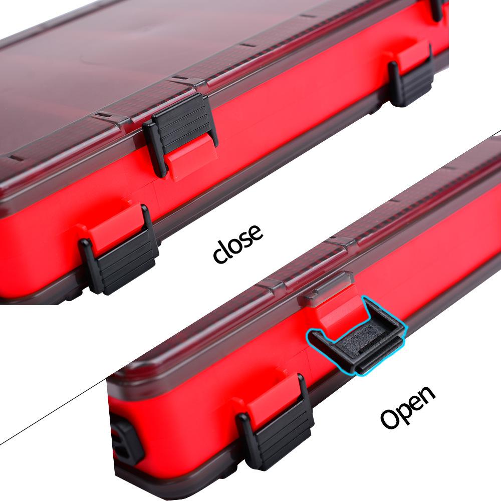 Double Lure Box Fishing Storage Box Portable Bait Fake Bait Accessory Box Mino Pencil Lure Bait Plastic Box
