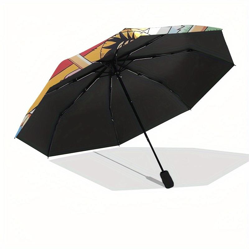 1pc One Piece, Straw Hat Pirates Themed High-quality Umbrella,Automatic Opening and Closing Umbrella,Multi-functional Umbrella G0811254