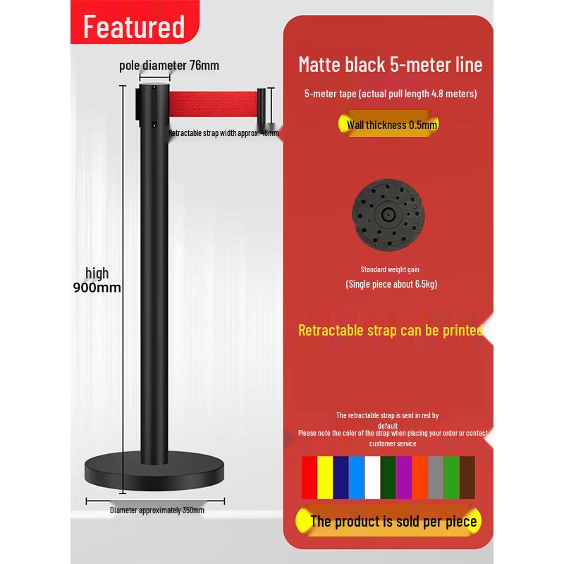 Outdoor Retractable Belt Barrier Stanchion