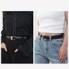 Women Belt Adjustable Length Imitation Leather Waistband Solid Color Minimalist Belt Fashion Accessories Design Cinched Waist
