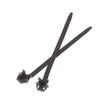 10PCS New Nylon Plastic Vehicle Motocycle Cable Tie Car Wiring Harness Retainer Clip Push Mount Auto Fasteners Black Color