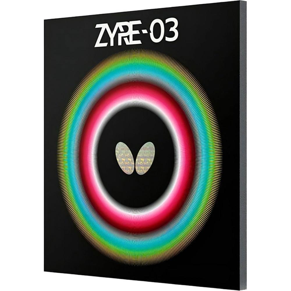 Butterfly Stolní tenisové potahy Zaiya03 Vysoké napětí Červená Černá 2.5 2.7