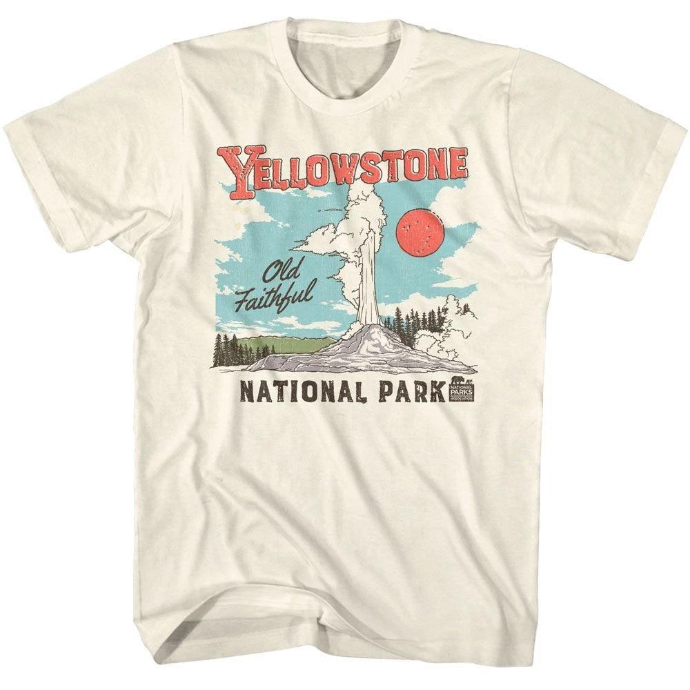 National Parks Yellowstone Illustration Natural Brands Shirt 100