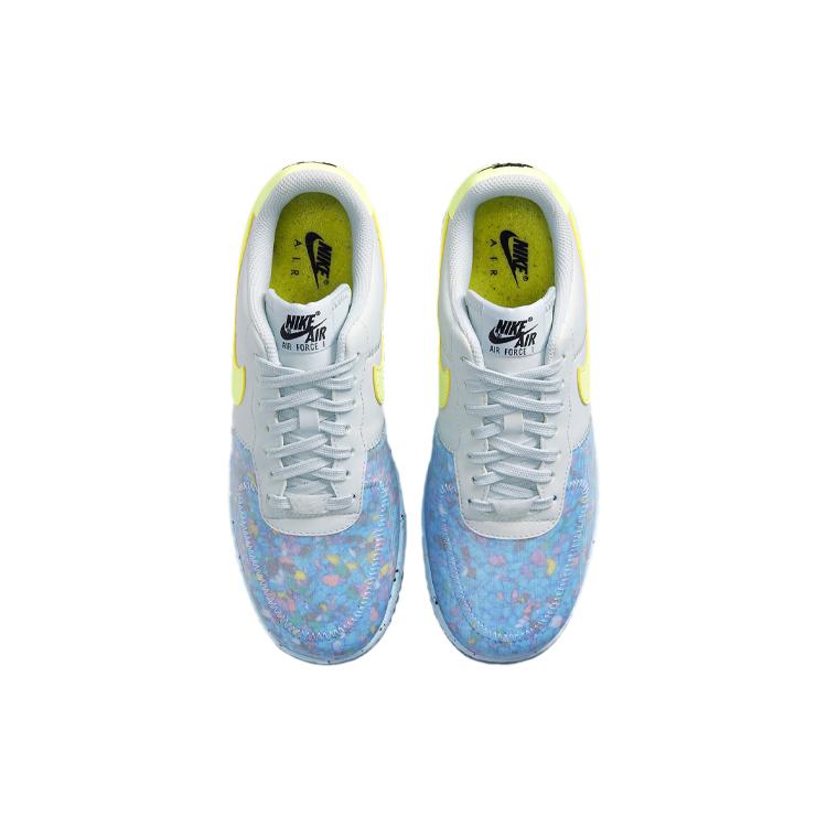 New Nike Air Force 1 Crater Pure Platinum Barely Volt Women's CT1986-001