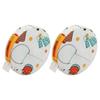 2Pcs Soft Tape Msure Sy Rding Round Button Shape Portable Msuring Tape for Body Msurement Sewing