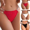 Shiny Rhinestone G-string Sexy Underwear Seamless Stretch Glitter Strappy Thongs for Women Low Rise Panties