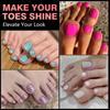 240/320Pcs Diy Home Salon Extension Press On Nail Short Toesnail Tips Square Clear&Matte Soft Gel Nails Full Cover Nail Stickers