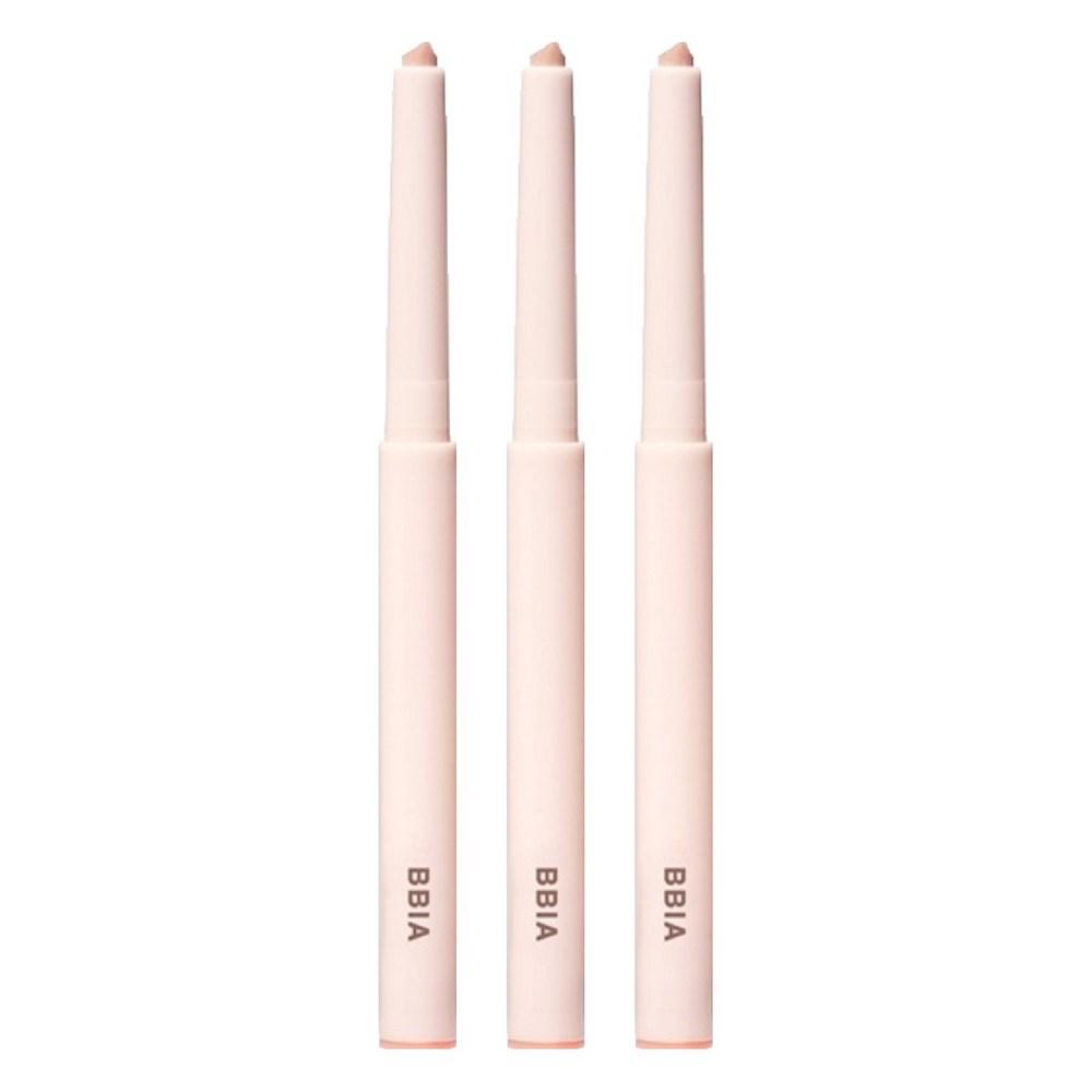 Bbia Last Powder Aegyo-sal Pencil Eyeshadow 0.7g, 03 Peach Milk, 3 Pcs