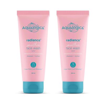 Aqualogica Radiance+ Smoothie Face Wash 100 Ml X Pack Of 2 For Hydrated Clear Glowing Skin