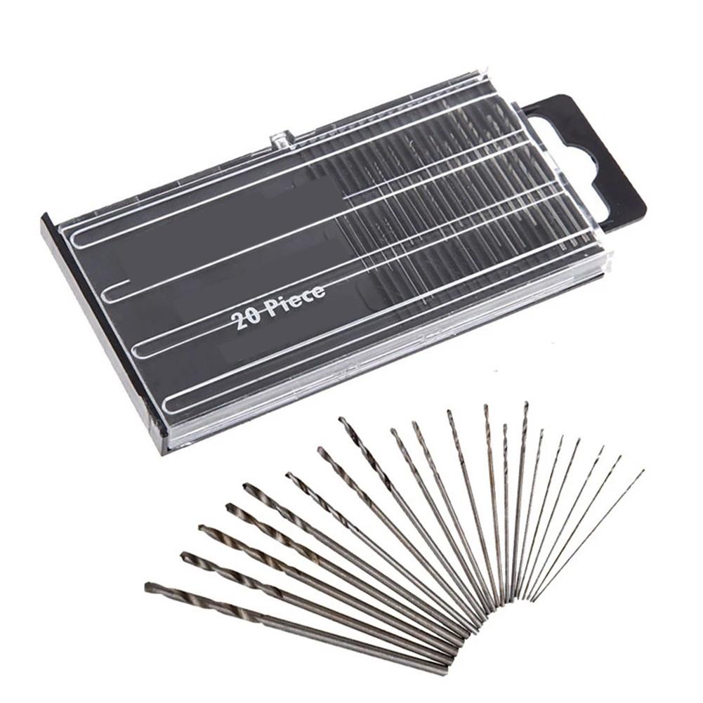 Precision HSS Spiral Drill Bits (20Pcs Set) for Jewelry Making and Watch Repair