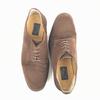 Obiettivo Suede Leather Plain-Toe 25.5 Brown Dress Shoes Business(USED)