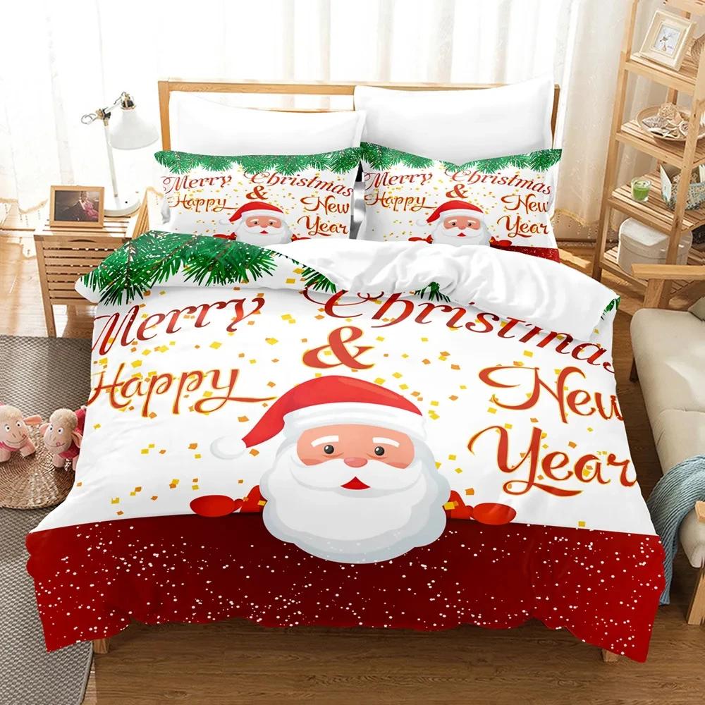 2024 Christmas Boys Cartoon Duvet Cover Pillowcase Bedroom Textile Decor 200x200cm Duvet Cover Bed Set Quilt Cover Pillowcase