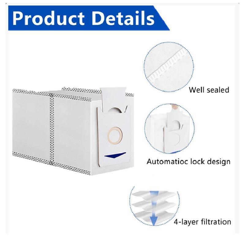 For Ecovacs T30 Series Vacuum Cleaner Accessory Home Use Replacement Dust Bags