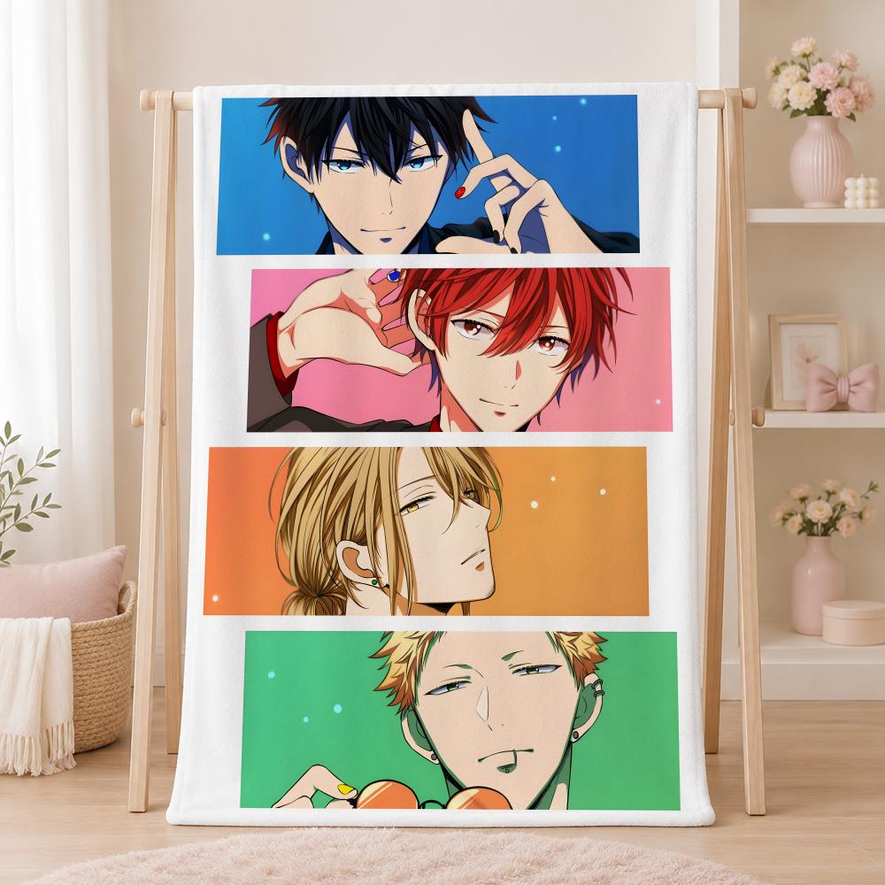 Romance Anime G-GivenS Throw Summer Flannel Throw Blanket Soft Antistatic Washable KidFriendly Couch Bed