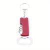 3 In 1 Keychain Beer Bottle Opener Stainless Steel Portable Red Wine Beer Bottle Opener Foil Cutter Kitchen Tool