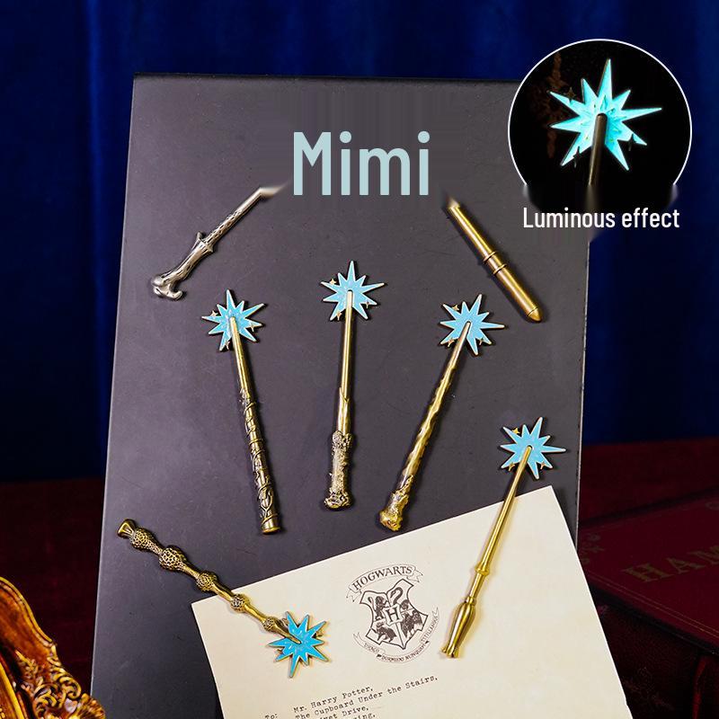 Luminous Harry Potter Wand Fridge Magnet: Malfoy, Voldemort, Dumbledore, Luna