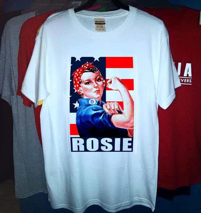 Men s and Women s T-shirts Rosie power girl heavy cotton XXXL