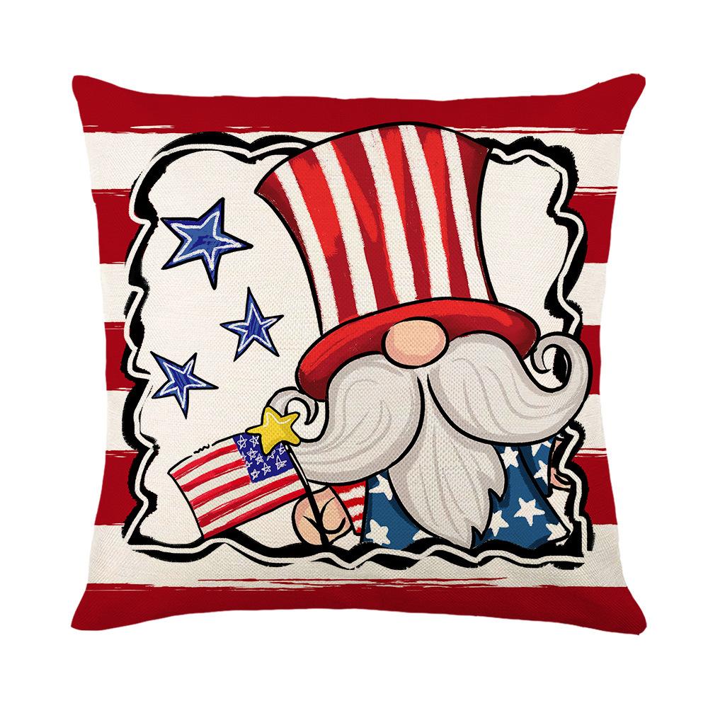 Printed Pillow Cover Plant Flower Striped Plaid Sofa Cushion Cover Bedroom Pillow Cover