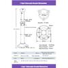 High Speed Dome PTZ Camera Wall Ceiling Mount Bracket Outdoor Surveillance Camera Telescopic Bracket for Hikvision Dahua Camera