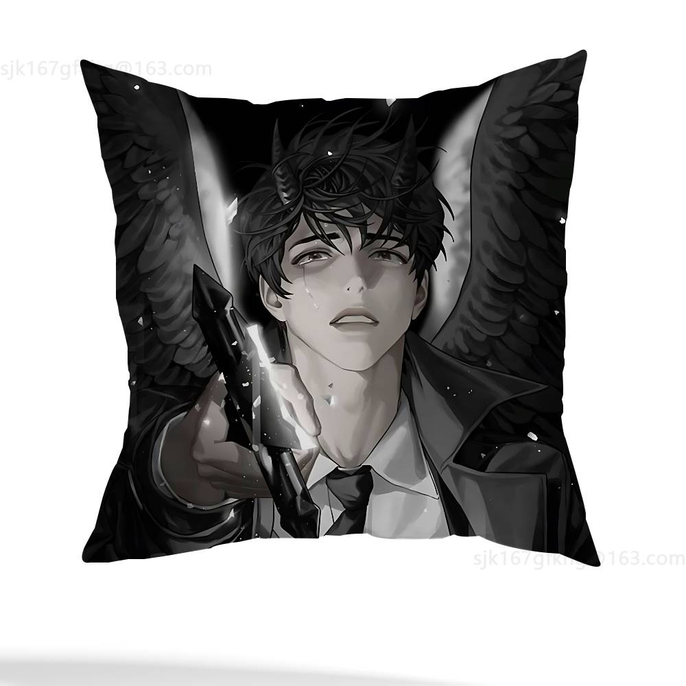 Anime Omniscient Reader Viewpoint Pillow Case Square Double-Sided Printing Short Plush Sofa Cushion Cover Bedroom Bedside Pillow