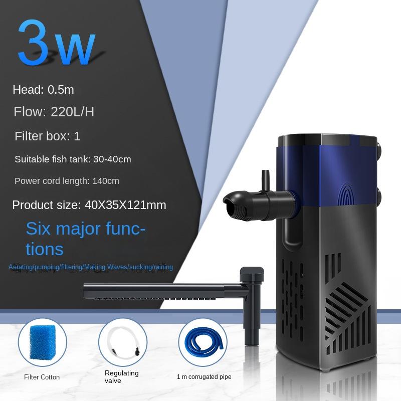 Fish Tank Filter Silent Circulation Fecal Suction Oxygenation and Wave Making