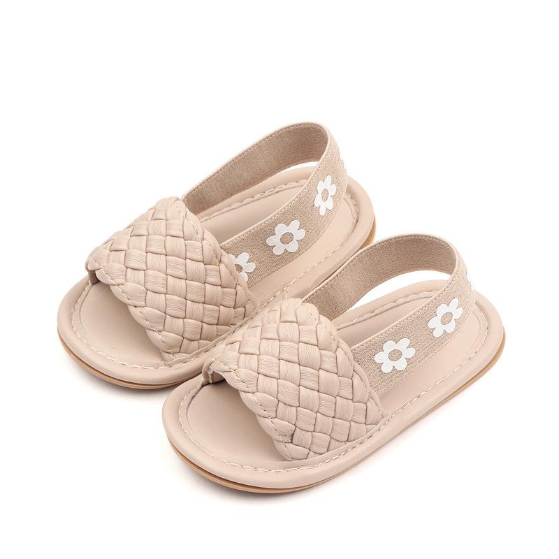 Baby Girls Sandals Ruffle Bowknot Premium Soft Sole Anti-Slip Open Toe Breathable Summer Outdoor First Walker Shoes Baby Sandals