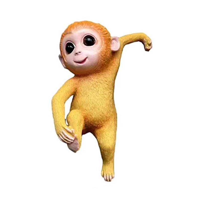 

Delight Monkey Hanging Planter Decoration , Planter Pots Hangers Resin Craft for Patio and Home Ambiances Desk Adornment