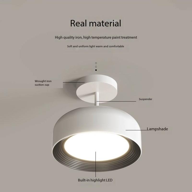 Italian minimalist ceiling lamp for home corridor balcony bedroom cloakroom decorative lamp round modern lighting furniture lamp