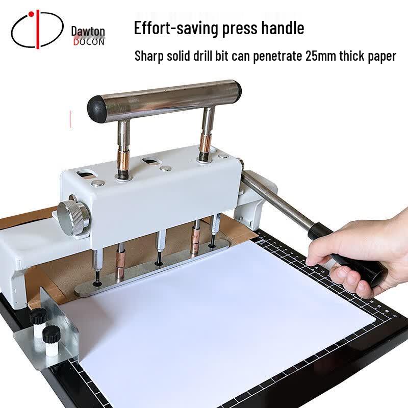 Doulton DC-1013 Manual 3-Hole 250-Page Punch Binder CN plug (adapter included)