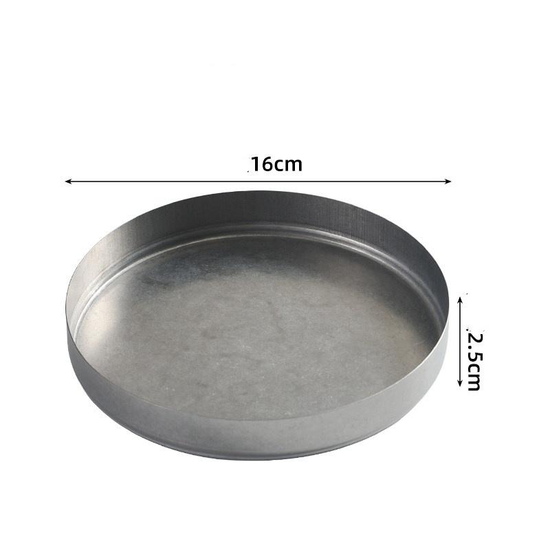 

Vintage round old oval Korean style 304 stainless steel dish BBQ tray buffet display dinner plate hot pot dishes and plates sets