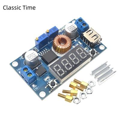 DC-DC 5A digitální LED Drive lithiový modul nabíječky baterií CC/CV USB redukční převodník s voltmetrem ampérmetrem
