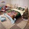 3-teiliges Weihnachten K-Pop Dämonenjäger Druck kernloses Bettbezug-Set mehrgrößig Schlafzimmer Bettwäsche Feiertagsdekoration maschinenwaschbar