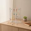 1pc Creative Jewelry Rack With Tray Base, Desktop Jewelry Display Holder, Plastic Jewelry Organizer Stand, For Earrings Rings